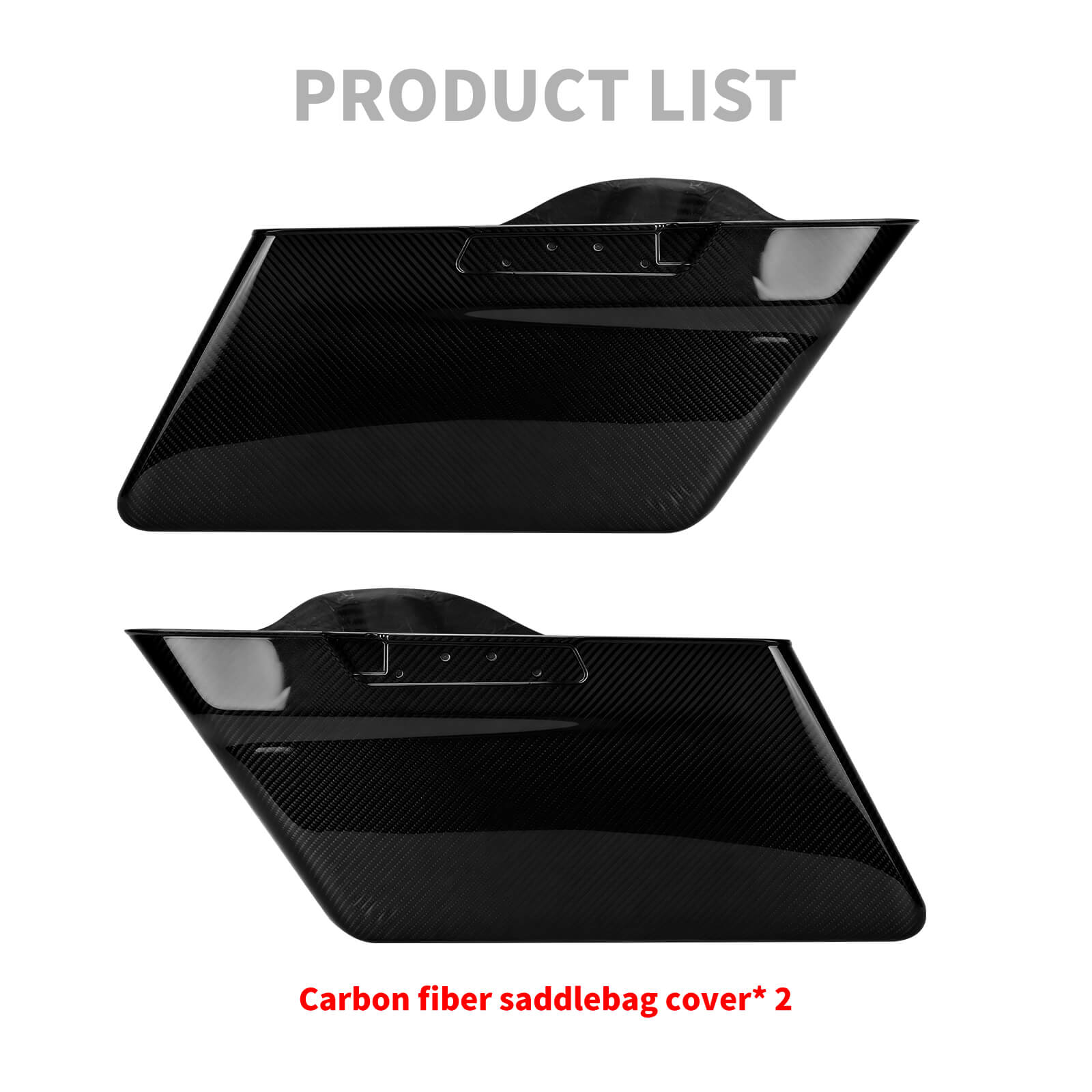 Full Carbon Fiber Stretched Saddlebags for Harley Touring 2014-2023 | Friomotor