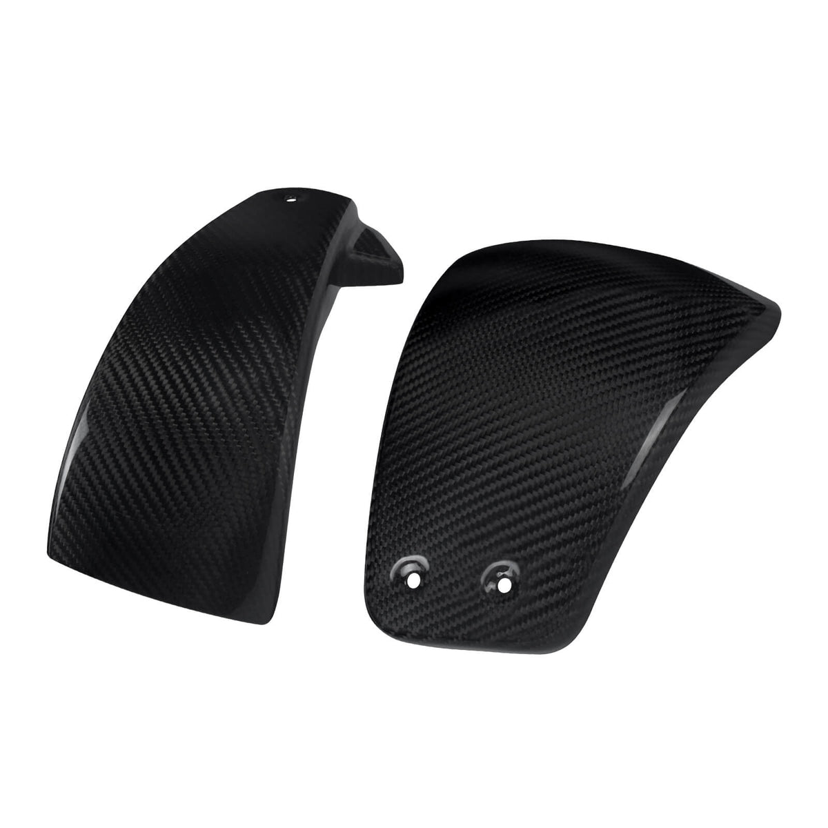 Carbon Fiber Battery Side Covers for Harley Softail 2018-2025 - Handcrafted Pair | Friomotor