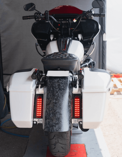 Forged-Pattern Carbon Fiber Rear Fender for 2009-2023 Harley Touring Models | Friomotor
