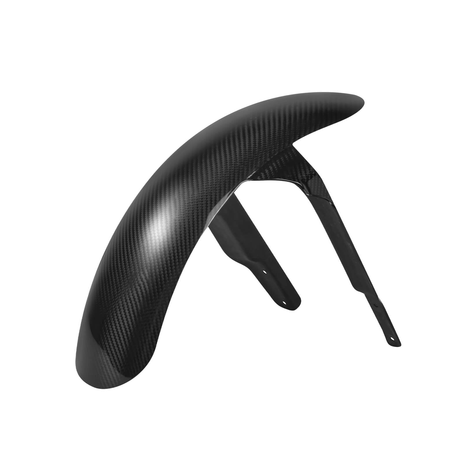Glossy Twill Carbon Fiber Front Mudguard for Softail Low Rider S ST 2018-2025 | Friomotor