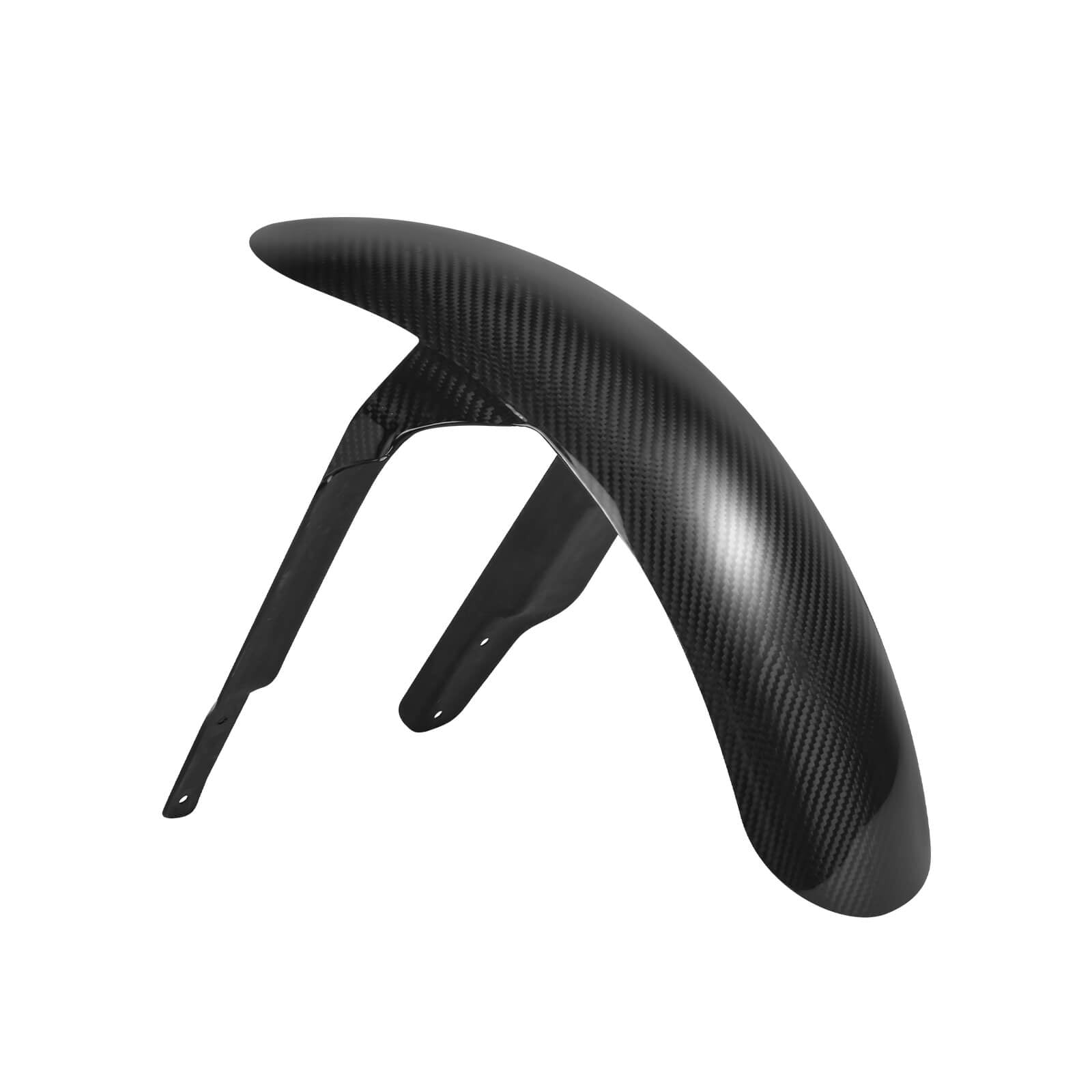 Glossy Twill Carbon Fiber Front Mudguard for Softail Low Rider S ST 2018-2025 | Friomotor