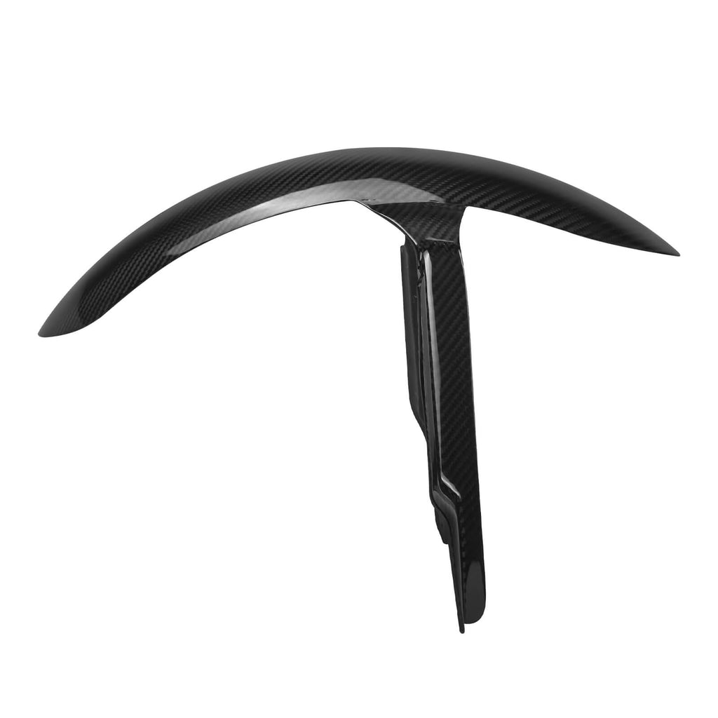 Glossy Twill Carbon Fiber Front Mudguard for Softail Low Rider S ST 2018-2025 | Friomotor