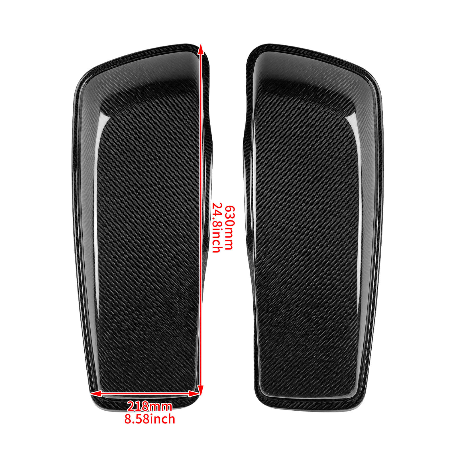 Carbon Fiber Saddlebag Lids for Harley Touring Models 2014-2023 | Friomotor